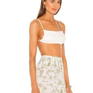 Ruched Top in Off White